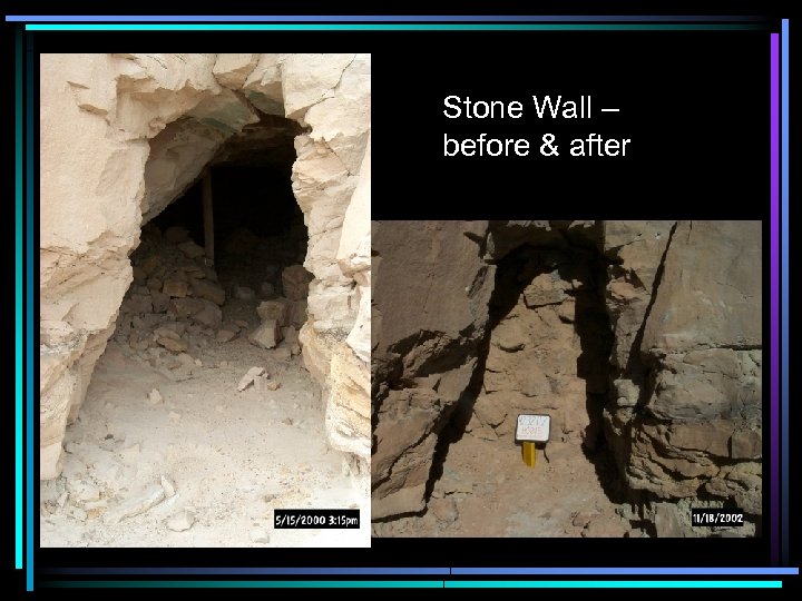 Stone Wall – before & after 