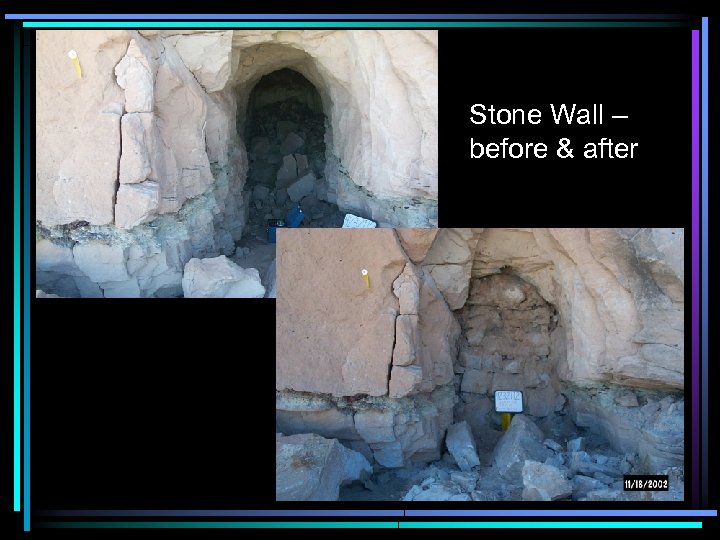 Stone Wall – before & after 