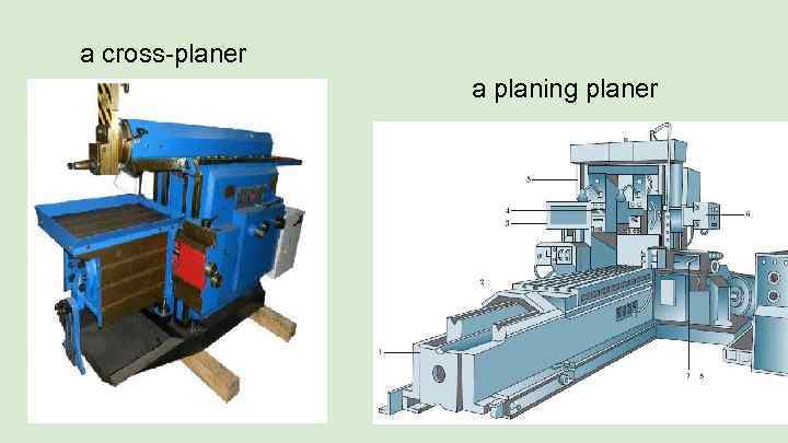 a cross-planer a planing planer 