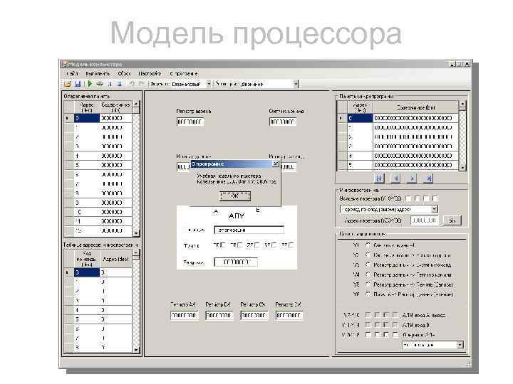 Модель процессора 