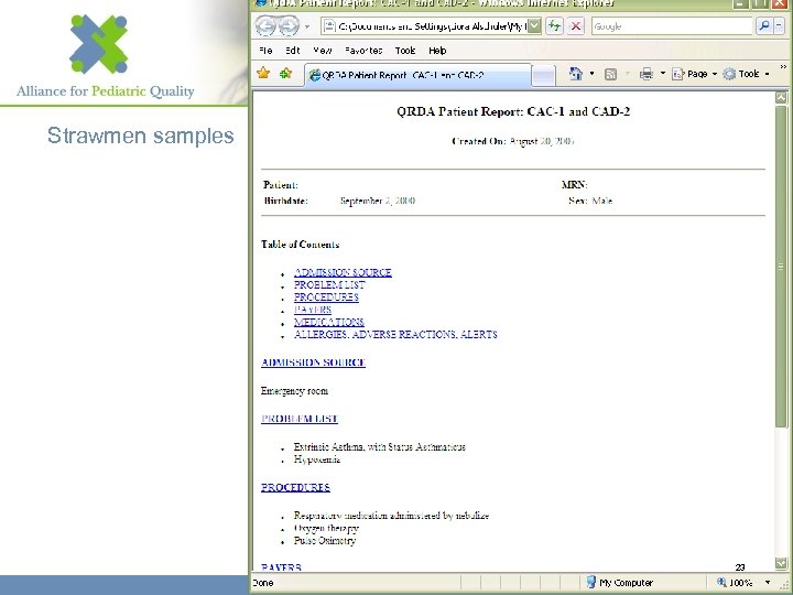 Strawmen samples www. kidsquality. org 23 