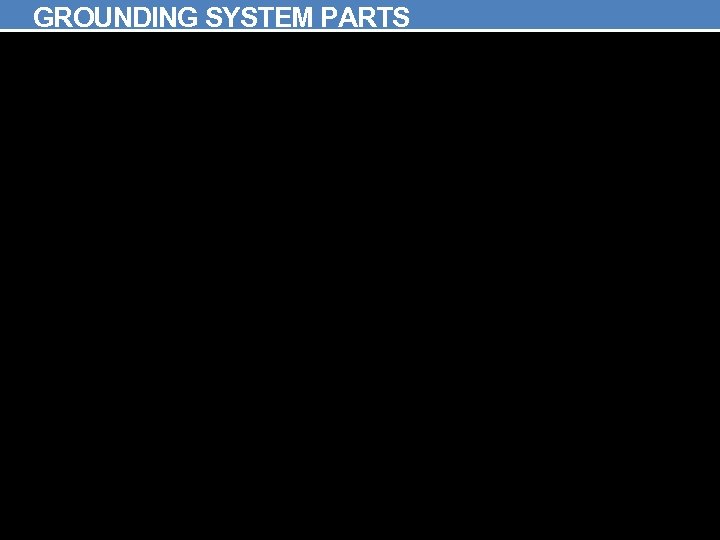 GROUNDING SYSTEM PARTS 