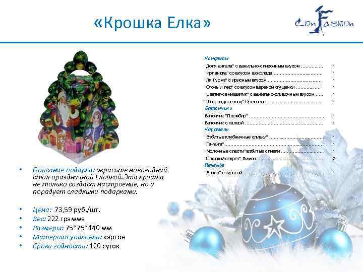  «Крошка Елка» Конфеты 