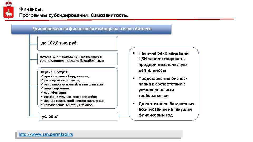 Финансы. Программы субсидирования. Самозанятость. Единовременная финансовая помощь на начало бизнеса до 107, 8 тыс.