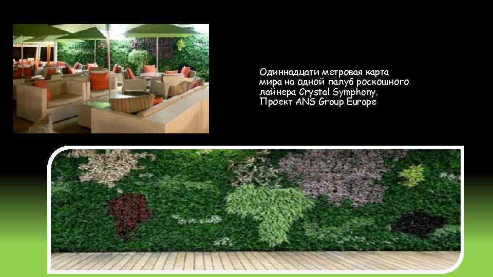 Одиннадцати метровая карта мира на одной палуб роскошного лайнера Crystal Symphony. Проект ANS Group