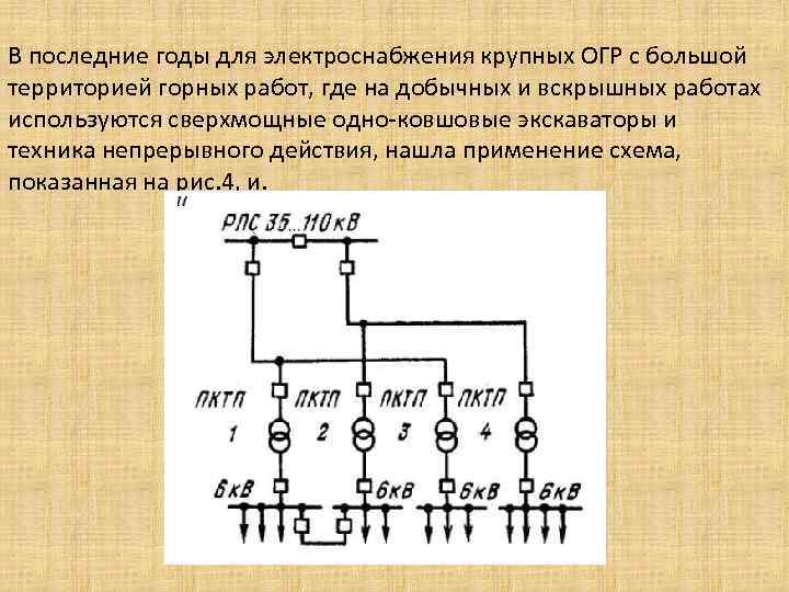 Наиболее предпочтительной схемой внешнего электроснабжения является