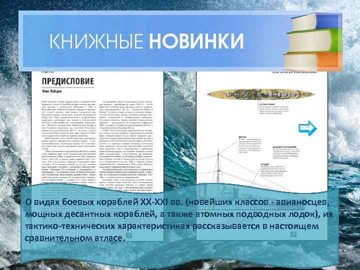 О видах боевых кораблей XX-XXI вв. (новейших классов - авианосцев, мощных десантных кораблей, а
