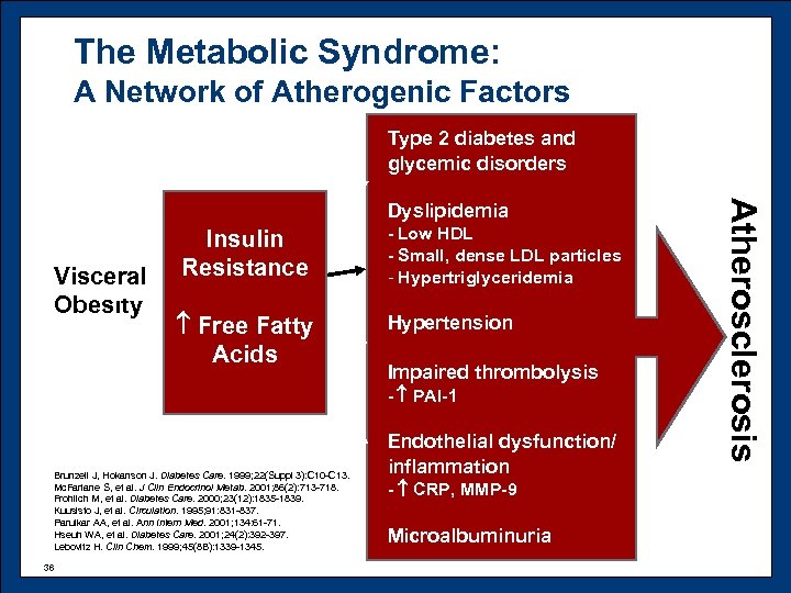 The Metabolic Syndrome: A Network of Atherogenic Factors Type 2 diabetes and glycemic disorders