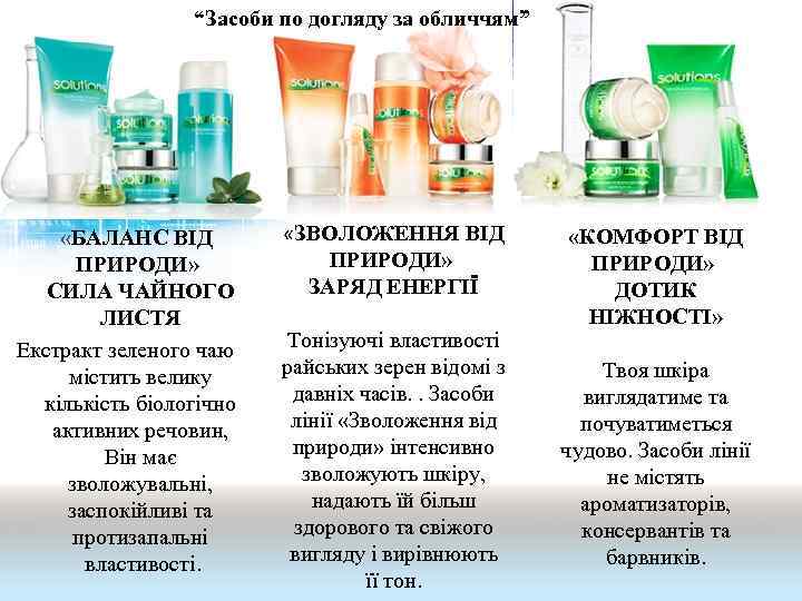 “Засоби по догляду за обличчям” «БАЛАНС ВІД ПРИРОДИ» СИЛА ЧАЙНОГО ЛИСТЯ Екстракт зеленого чаю