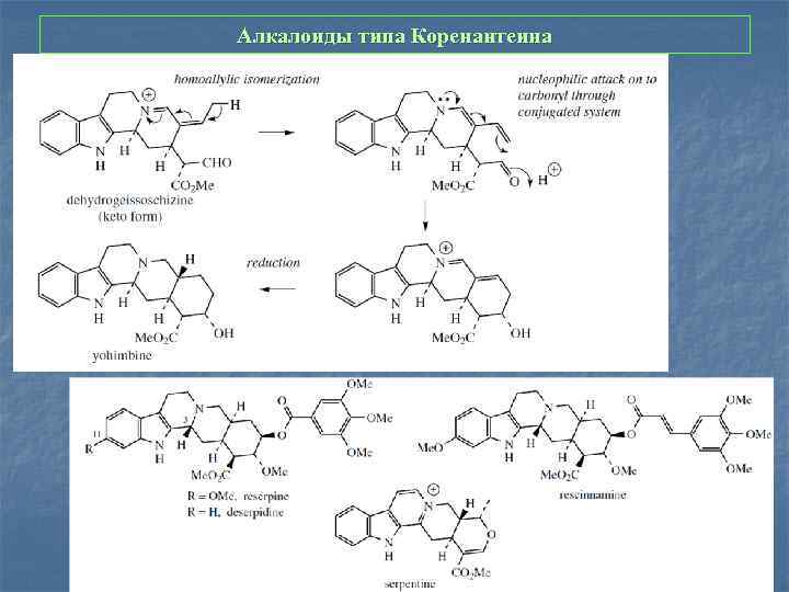 Алкалоиды типа Коренантеина 