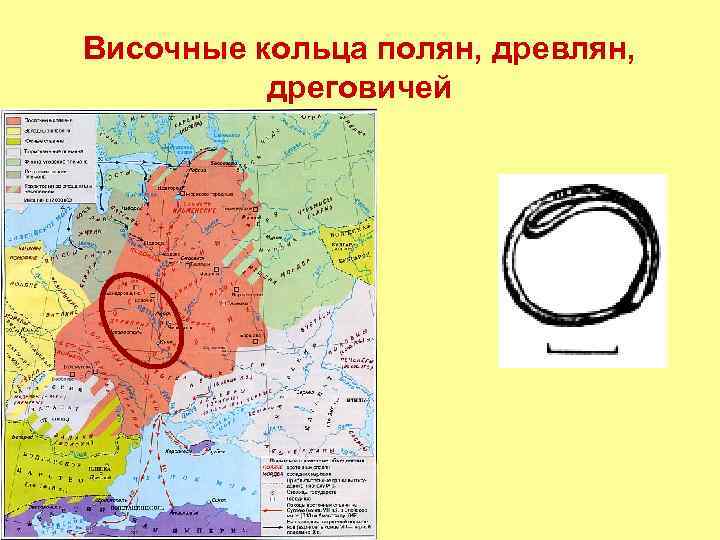 Височные кольца полян, древлян, дреговичей 