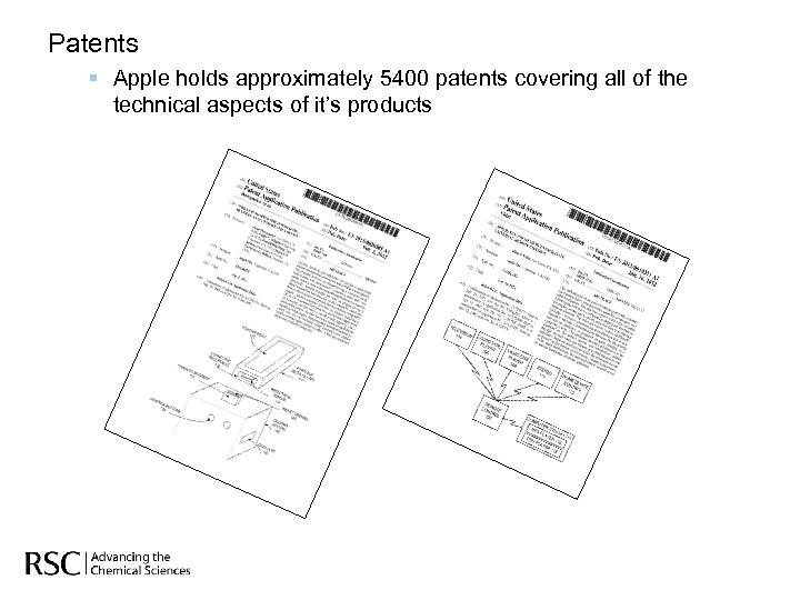 Patents § Apple holds approximately 5400 patents covering all of the technical aspects of