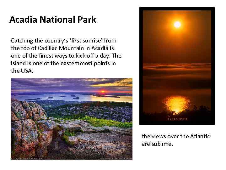 Acadia National Park Catching the country’s ‘first sunrise’ from the top of Cadillac Mountain