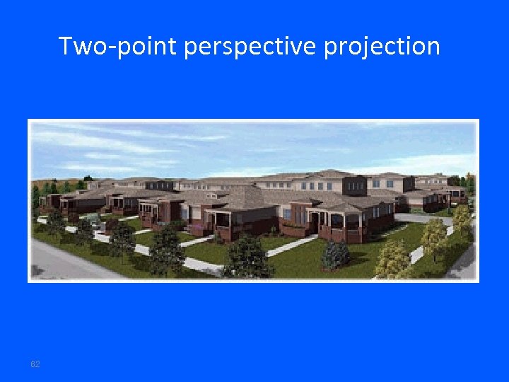 Two-point perspective projection 62 