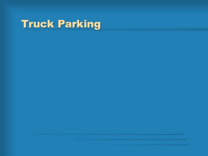 Truck Parking 