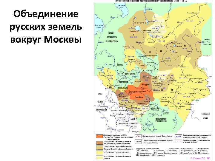 Объединение русских земель вокруг Москвы 