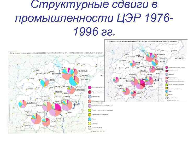 Структурные сдвиги в промышленности ЦЭР 19761996 гг. 