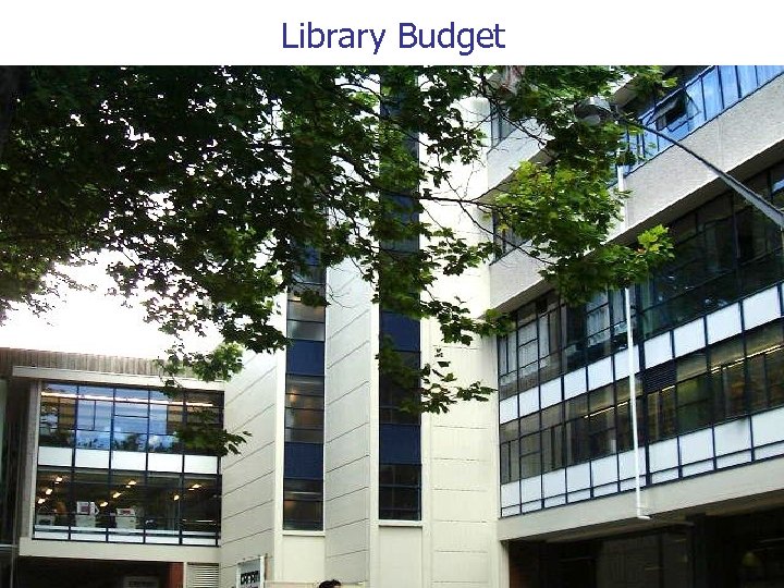 Library Budget 