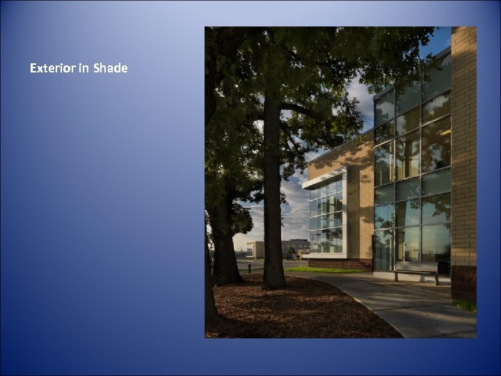 Exterior in Shade 
