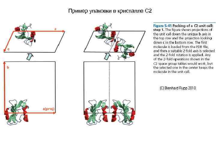 Пример упаковки в кристалле С 2 