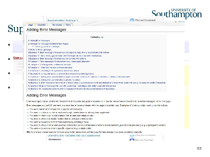 Support for using Life. Guide • www. lifeguideonline. org • Demo and Tutorial Interventions