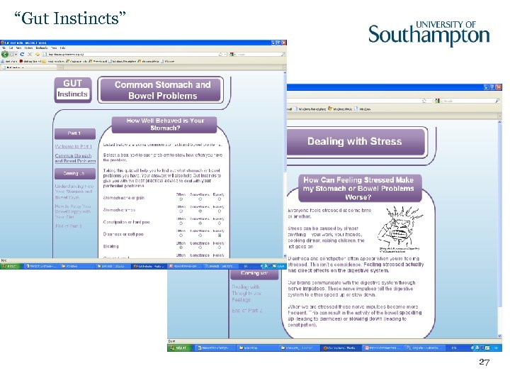 “Gut Instincts” 27 