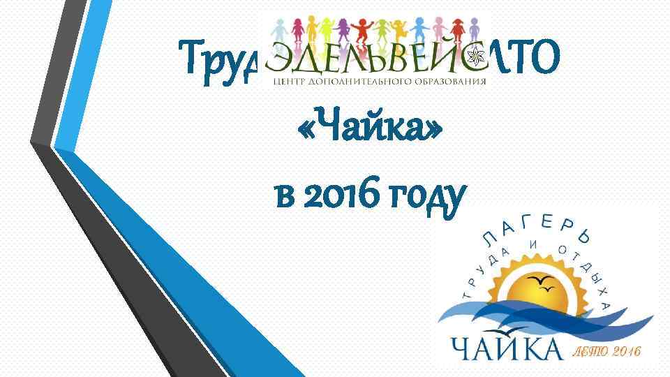 Трудовые смены ЛТО «Чайка» в 2016 году 