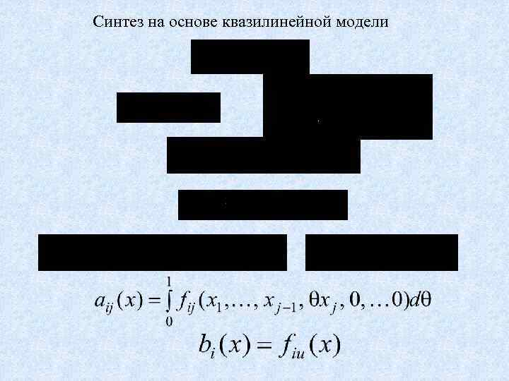 Синтез на основе квазилинейной модели 