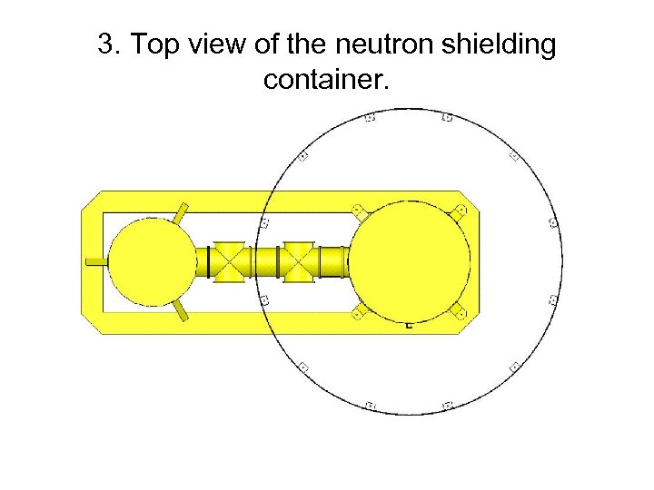 3. Top view of the neutron shielding container. 