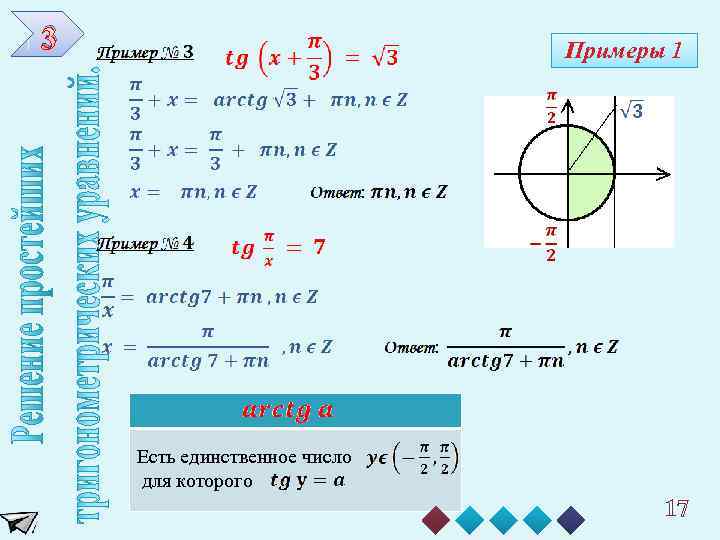 3 Примеры 1 Есть единственное число для которого 17 