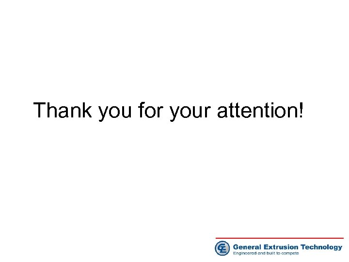 Thank you for your attention! 