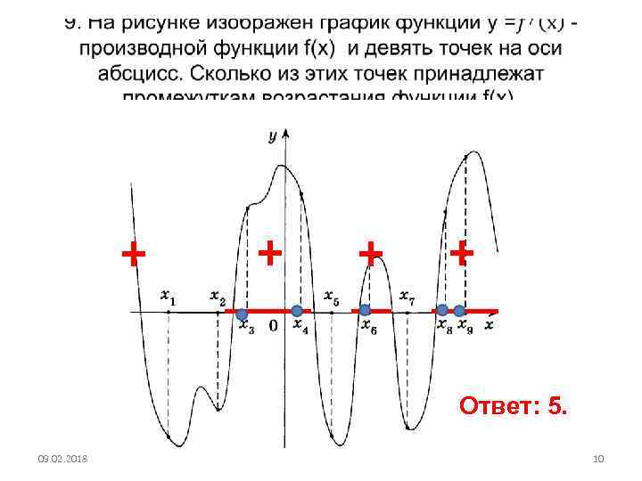 + + Ответ: 5. 09. 02. 2018 10 