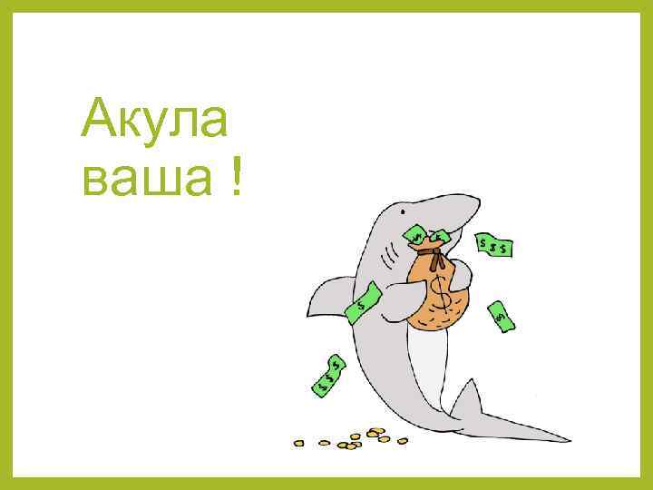 Акула ваша ! 