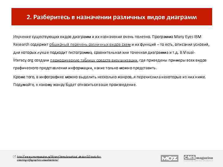 2. Разберитесь в назначении различных видов диаграмм Изучение существующих видов диаграмм и их назначения