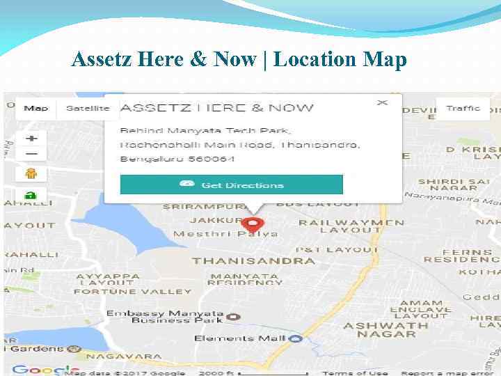 Assetz Here & Now | Location Map 