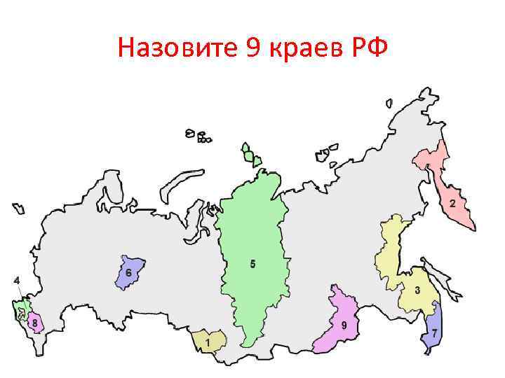 Назовите 9 краев РФ 