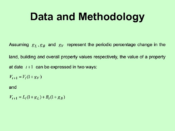 Data and Methodology 
