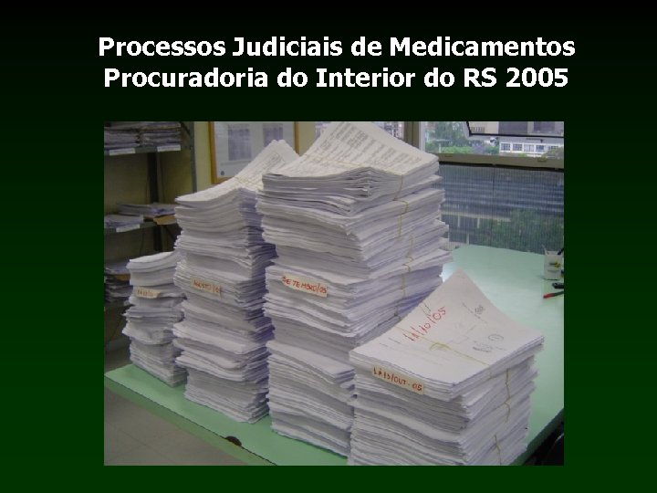 Processos Judiciais de Medicamentos Procuradoria do Interior do RS 2005 