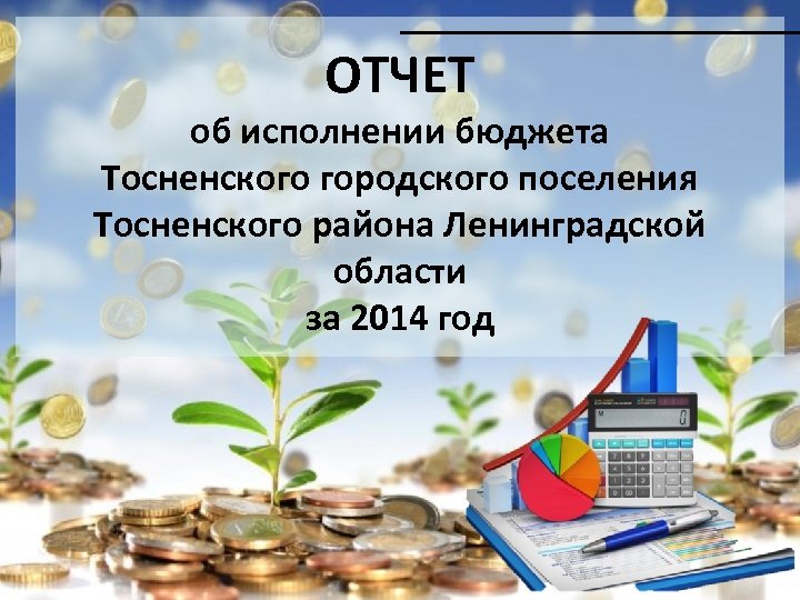 ОТЧЕТ об исполнении бюджета Тосненского городского поселения Тосненского района Ленинградской области за 2014 год