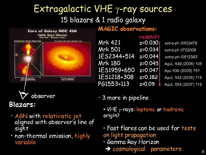 De Lotto - C 2 CR 07 Lake Tahoe Extragalactic VHE -ray sources 15