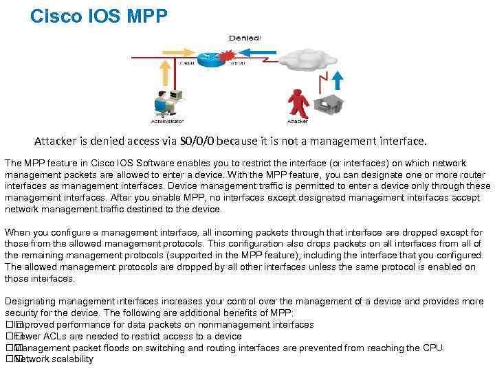 Cisco IOS MPP Attacker is denied access via S 0/0/0 because it is not