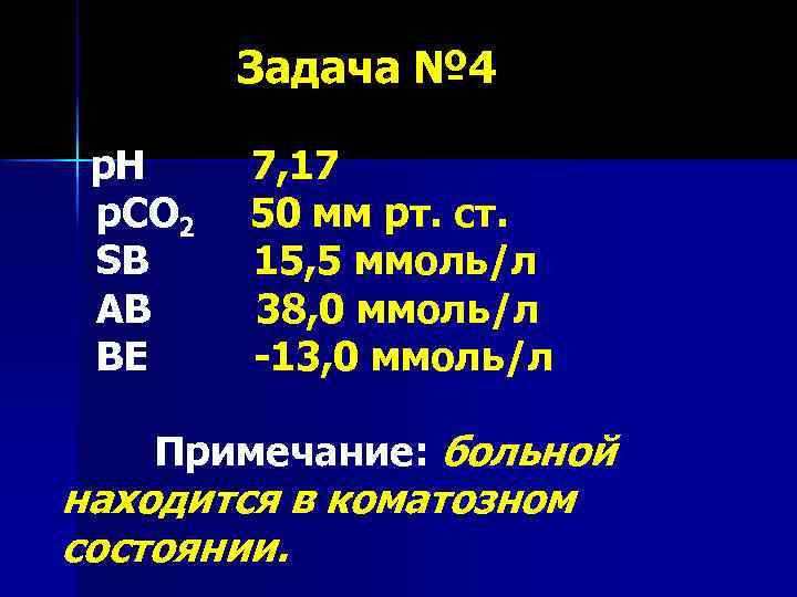 Задача № 4 р. Н р. СО 2 SB АВ ВЕ 7, 17 50
