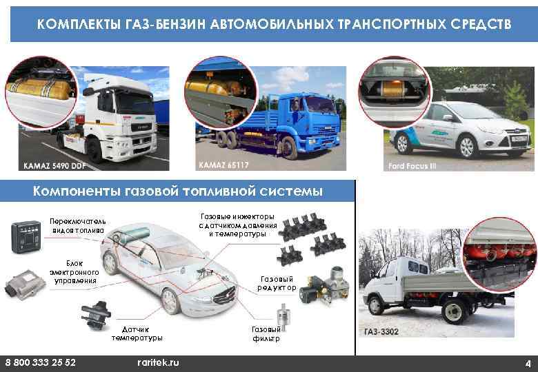 Переоборудование автомобиля на газ