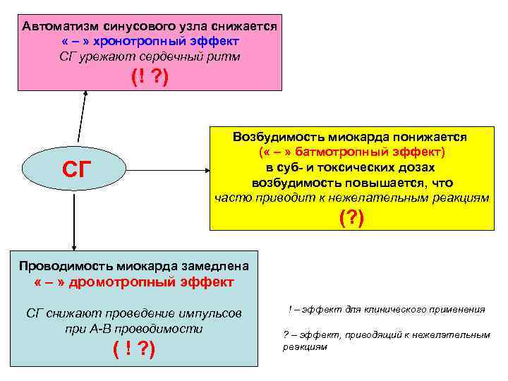 Автоматизм сердечные гликозиды