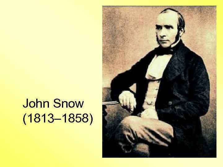 John Snow (1813– 1858) 
