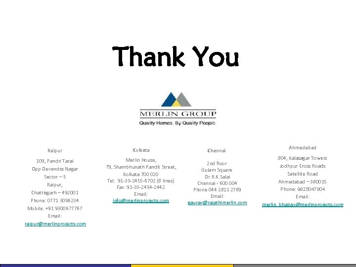 Thank You Raipur Kolkata Chennai 109, Pandri Tarai Opp Devendra Nagar Sector – 5
