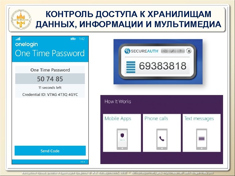КОНТРОЛЬ ДОСТУПА К ХРАНИЛИЩАМ ДАННЫХ, ИНФОРМАЦИИ И МУЛЬТИМЕДИА 