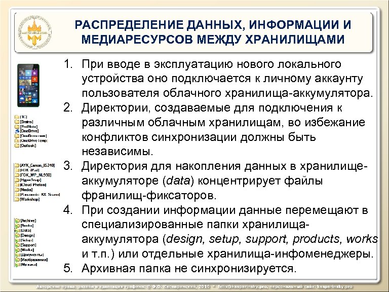 РАСПРЕДЕЛЕНИЕ ДАННЫХ, ИНФОРМАЦИИ И МЕДИАРЕСУРСОВ МЕЖДУ ХРАНИЛИЩАМИ 1. При вводе в эксплуатацию нового локального