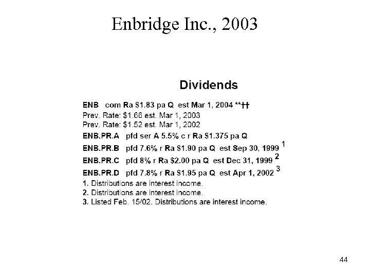 Enbridge Inc. , 2003 44 