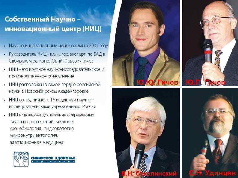 Ю. Ю. Гичев В. Н. Суколинский Ю. П. Гичев С. Н. Удинцев 